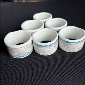 Set of 6 Lenox Vintage Napkin Rings
